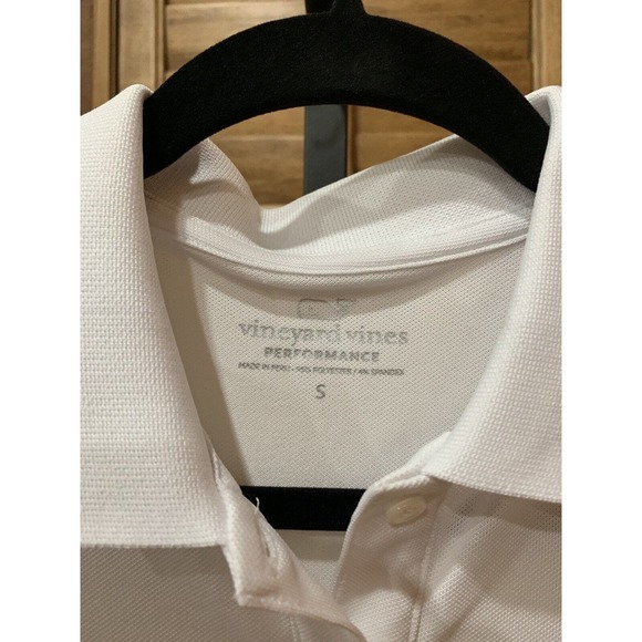 Vineyard Vines Women’s White Polo Performance Golf Top GIANTS Small NWT - Picture 4 of 8
